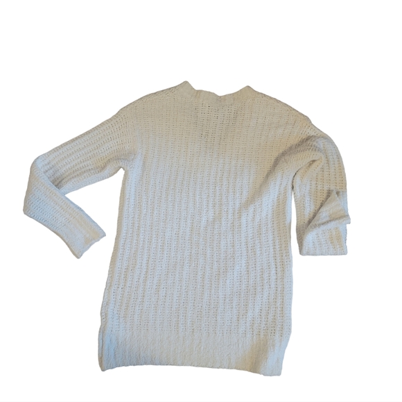 Falls Creek Chunky Knit V-neck Cream Sweater Size Medium NWOT - Picture 3 of 7